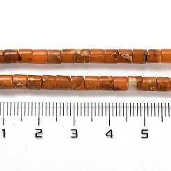 Fili di perle di diaspro sintetico regali / diaspro imperiale / sedimenti marini&nbsp;G-F765-E04-01