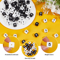 80 cube de 20 styles avec perles en silicone numérotées&nbsp;SIL-PA0001-22