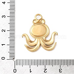 Cabochon-Fassungen für Anhänger aus Edelstahl 304&nbsp;STAS-B113-09G-03