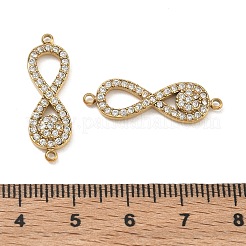 Ciondoli con connettore in acciaio inossidabile 304 con micro pavé di zirconi cubici trasparenti&nbsp;CU-CBAF0F8-04G