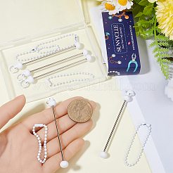 8 pieza de barra de hierro con cuentas para decorar joyas y manualidades.&nbsp;IFIN-SC0001-76