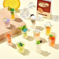 20 pièce de 10 styles de décorations miniatures en résine pour boissons fraîches&nbsp;DJEW-CJ0001-22
