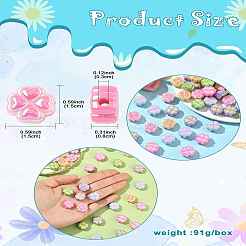 50pcs perles acryliques opaques de placage uv&nbsp;SACR-CJ0001-75
