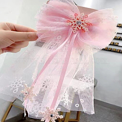 1 rouleau de rubans en organza polyester pour couture de décoration de Noël&nbsp;WINT-LP0001-01