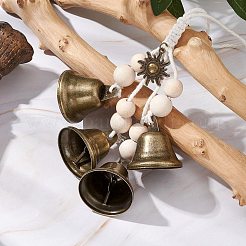 Campana colgante de hierro decoracion&nbsp;HJEW-JM02253