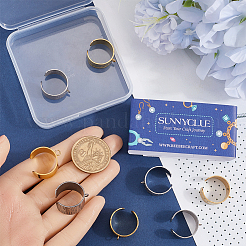 10 stücke 10 arten 304 edelstahl offene manschette ring komponenten&nbsp;STAS-SC0009-07
