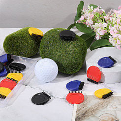 24 cepillo de limpieza de golf PE de 4 colores&nbsp;AJEW-CA0005-21