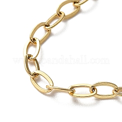Pulsera de cadena de cable de acero inoxidable 304 para mujer&nbsp;BJEW-B064-13G