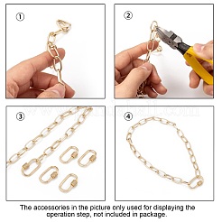 Messing Micro Pave klare Zirkonia Schraube Karabiner Schloss Charms&nbsp;X-ZIRC-T010-10G