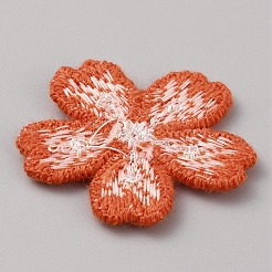 Polyester-Stickerei-Ornament-Zubehör&nbsp;DIY-WH0504-129F