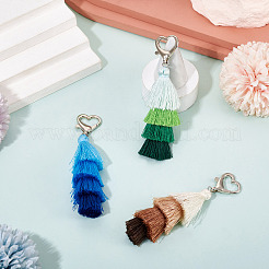 Decorazioni pendenti con nappe in poliestere 4 pz 4 colori&nbsp;PALLOY-TAC0234