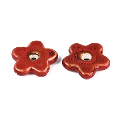 Perles de porcelaine vintage faites à la main&nbsp;PORC-Q008-15D
