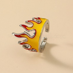 Anillos abiertos de puño de latón esmaltado&nbsp;WG237BA-01