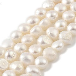 Brins de perles de culture d'eau douce naturelles&nbsp;PEAR-A006-04D