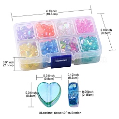 320 Stück 8 transparente Acrylperlen im Stil&nbsp;TACR-YW0001-65