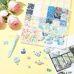 ABS-Kunststoff-Imitationsperlen & Polymer-Ton & Acryl- & Harz-Cabochon-Zubehörungssets&nbsp;DIY-FS0009-76