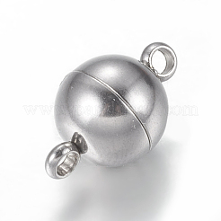 Fermoirs magnétiques en acier inoxydable 304 résistant au ternissement avec boucles&nbsp;STAS-K006-8mm-04C