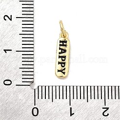 Messing Emaille Anhänger / charms&nbsp;KK-P338-01G-G01
