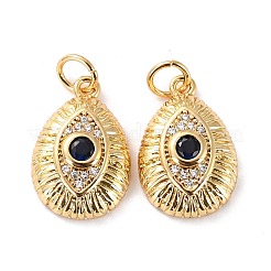 Pendentifs avec zircon cubiques à micro-pavés en laiton&nbsp;ZIRC-P092-009G-RS