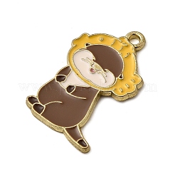 Pendenti placcati oro della lega dello smalto&nbsp;LS-ENAM-L049-02G-01