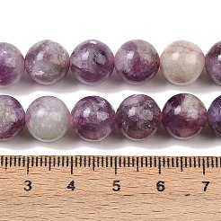 Natürliche Lepidolith / lila Glimmer Steinperlen Stränge&nbsp;G-G160-A01-02A