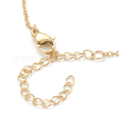 Colliers à pendentif en zircone cubique transparent micro pavé en laiton&nbsp;NJEW-F281-01