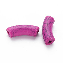 Perles acryliques craquelées opaques&nbsp;MACR-S372-001N-002