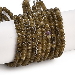 Chapelets de perles de jade blanche naturelle&nbsp;G-Z069-01Y