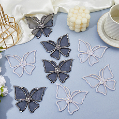 8 Stück 2 Farben Stoff Ornament Zubehör&nbsp;FIND-FH0017-20