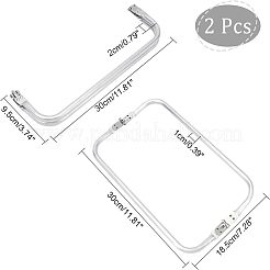2 Stück flexible Aluminium-Taschenrahmen&nbsp;FIND-CA0004-80A-1