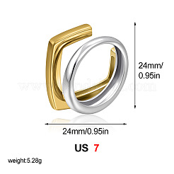 Anelli bicolore in acciaio inossidabile 304&nbsp;WG5CD0D-01