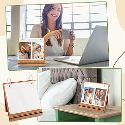 3 Zoll rechteckiger Holzeinband für Sammelalbum&nbsp;DIY-WH0349-306A
