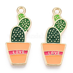Pendentifs d'émail en alliage&nbsp;LS-ENAM-G212-14G-02