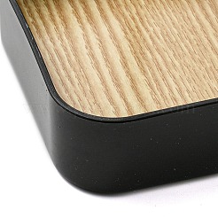 Espositore per gioielli in plastica con vassoio in legno&nbsp;AJEW-Z032-02A