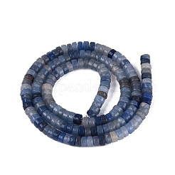 Brins de perles d'aventurine bleue naturelle teintes et chauffées&nbsp;G-N326-146-B01