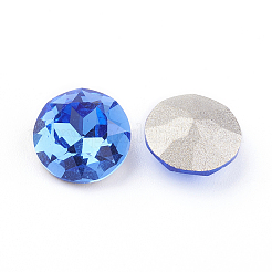 Cabochon di strass in vetro placcato con punta e retro&nbsp;X-RGLA-J012-8mm-206