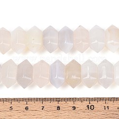 Natürlichen weißen Achat Perlen Stränge&nbsp;G-T142-58