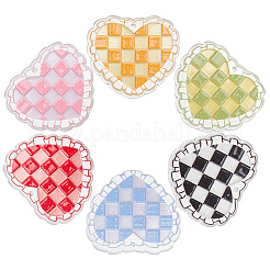 12 Stück 6 Farben transparente Acrylanhänger&nbsp;OACR-SC0002-21