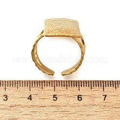 Bague ouverte en acier inoxydable 304 pour femme&nbsp;RJEW-A053-06G-04