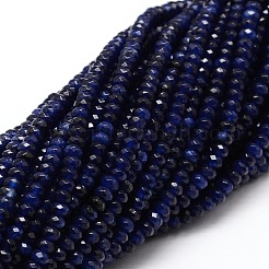 Chapelets de perles en rondelles en jade de Malaisie naturel teint&nbsp;G-E316-2x4mm-16
