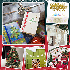 2 Rolle 2 Farben Weihnachts-Schneeflocken-Filzspitzenbesatz&nbsp;OCOR-PH0003-94