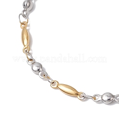 Bracelet à maillons œil de cheval en acier inoxydable 304 pour femme&nbsp;AJEW-JB01340-01