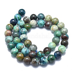 Natürliche Chrysokolla und Lapislazuli Perlen&nbsp;G-M353-A03-9mm