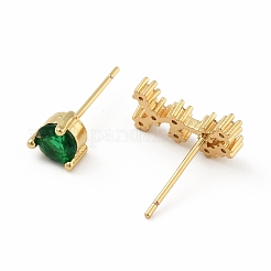 Orecchini asimmetrici con costellazione di zirconi cubici&nbsp;EJEW-C035-16G-03