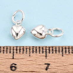 Breloques de cœur en 925 argent sterling&nbsp;STER-T008-32S-05