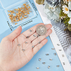 100 Uds. Tuercas de fricción de latón de 2 colores&nbsp;KK-BBC0028-59