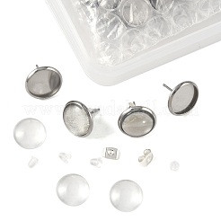 Kits de diy para hacer pendientes redondos y planos&nbsp;DIY-FS0009-21