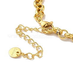 Rolo-Kettenarmbänder aus 304er Edelstahl mit Emaille&nbsp;BJEW-I315-12G-02