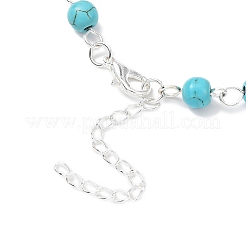 Bracciali con ciondoli incrociati in lega&nbsp;BJEW-TA00423-01