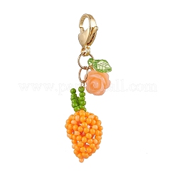 Handgemachte Glasperlen Mango Anhänger Dekorationen&nbsp;HJEW-MZ00348-01